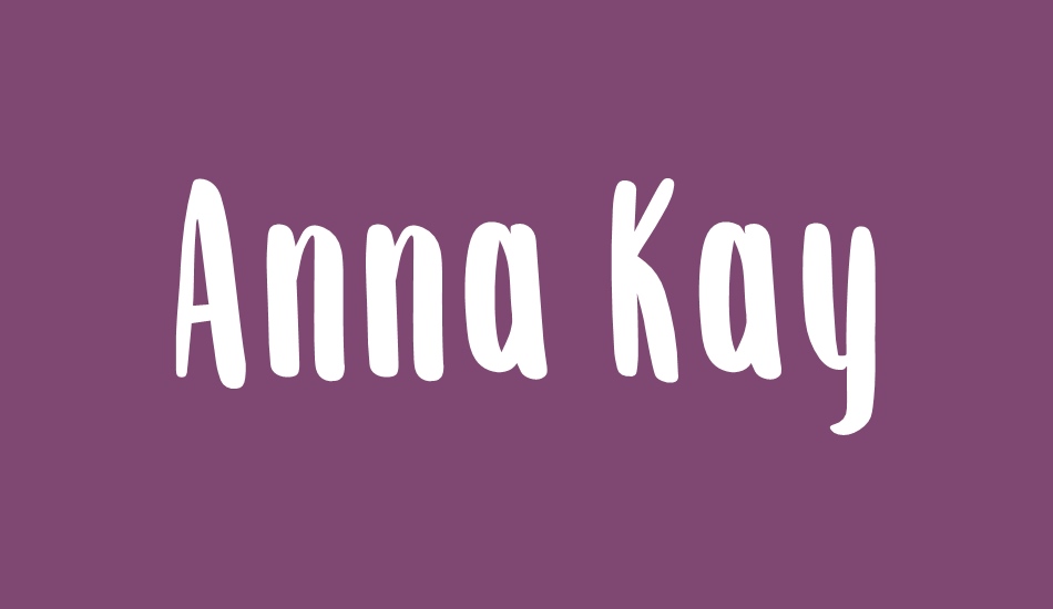 Anna Kay font big