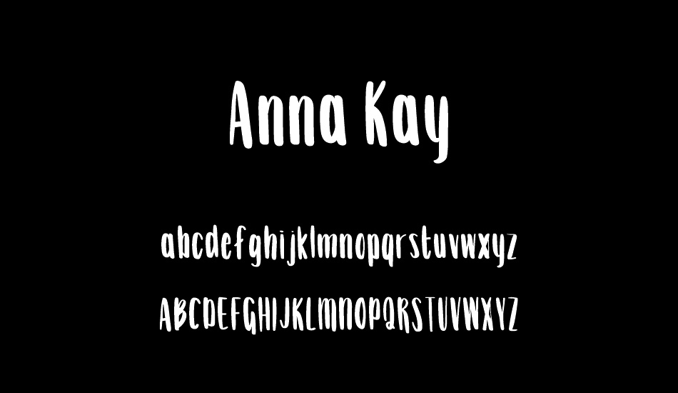 Anna Kay font