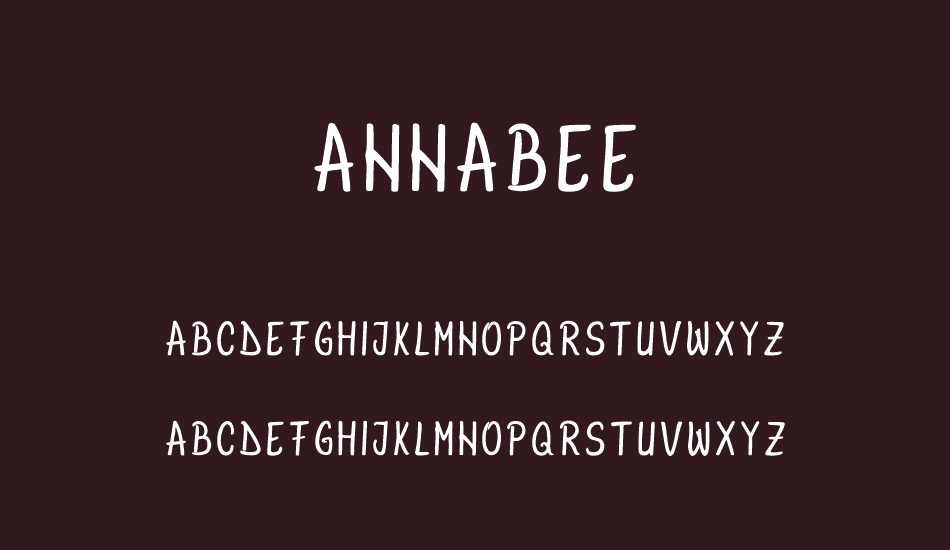 AnnaBee Demo font