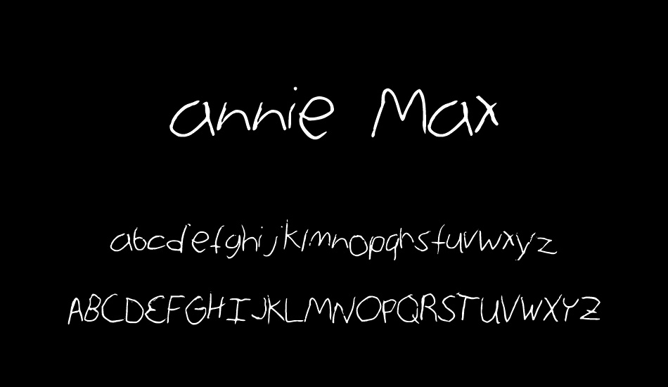 annie Max font