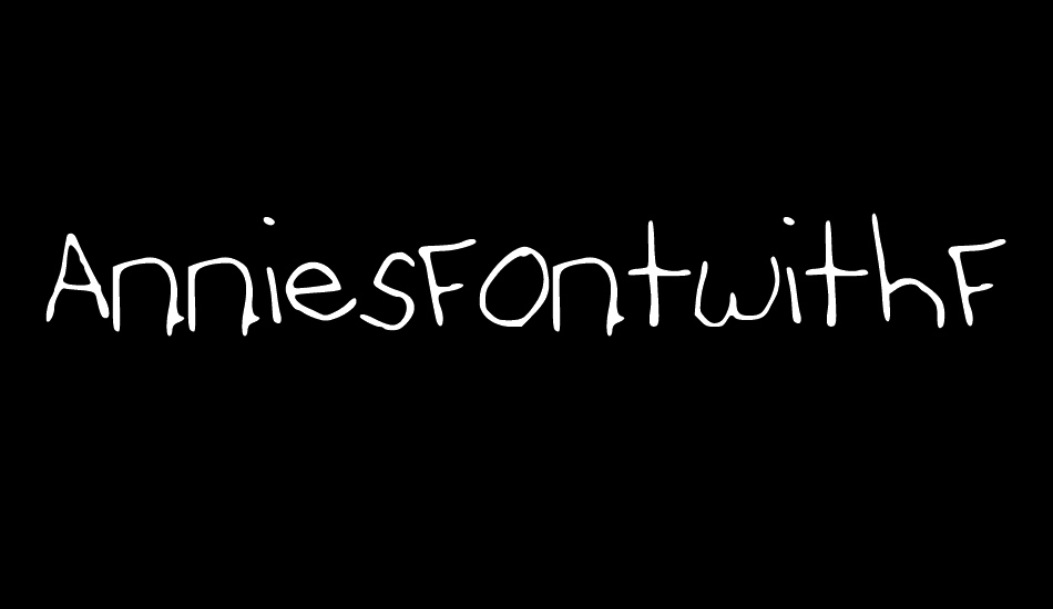 AnniesFontwithFaces font big