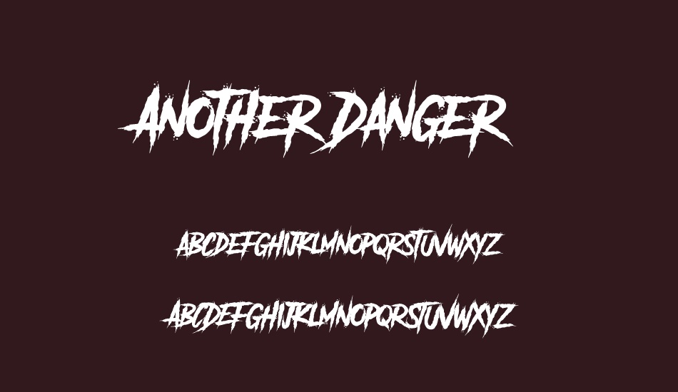 Another Danger - Demo font