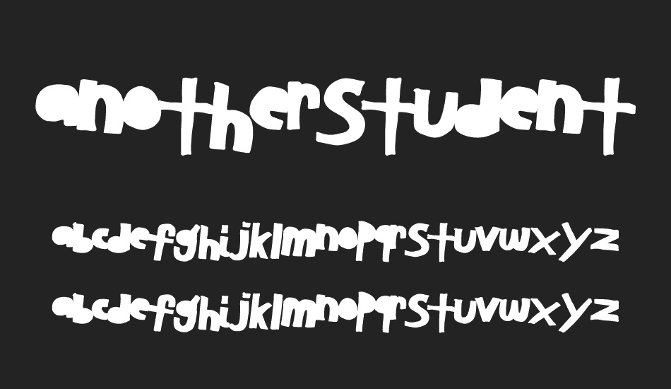 AnotherStudent font