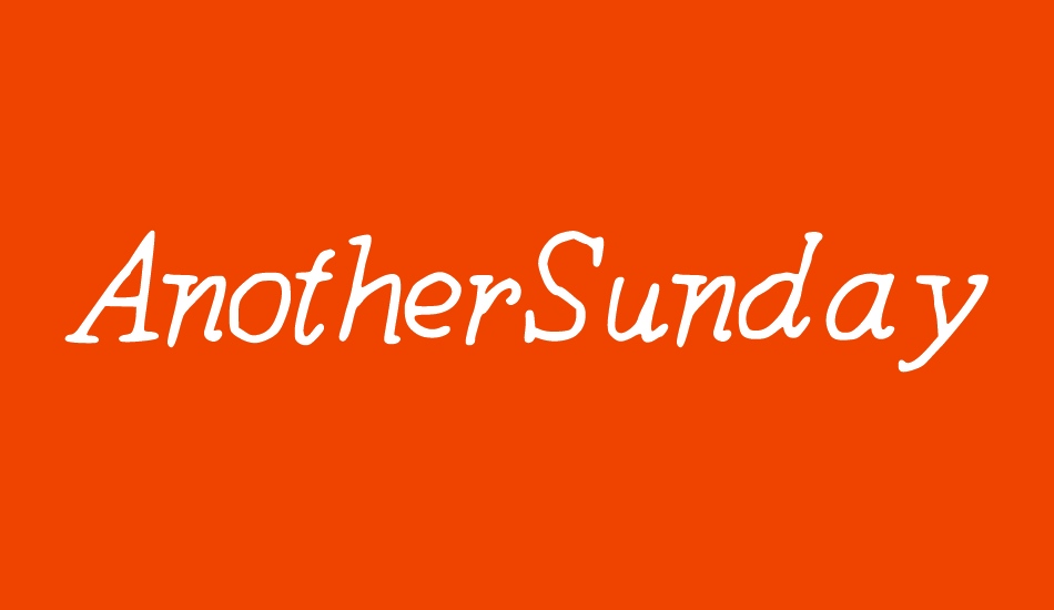 AnotherSunday font big