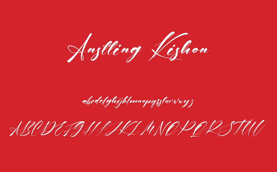 Anstting Kishon font