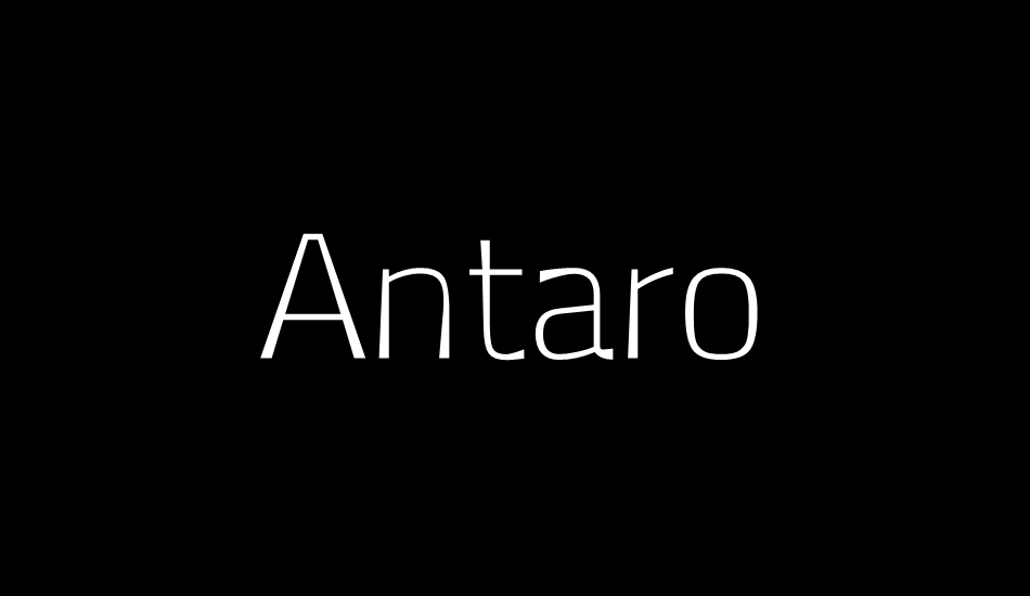 Antaro font big