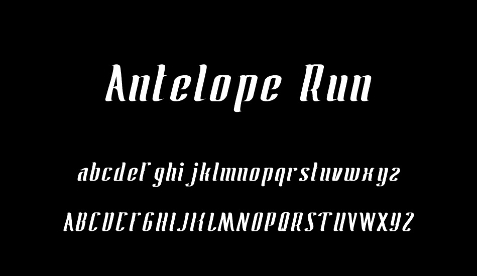 Antelope Run font