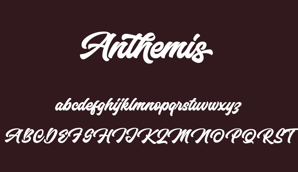 Anthemis Personal Use Only font