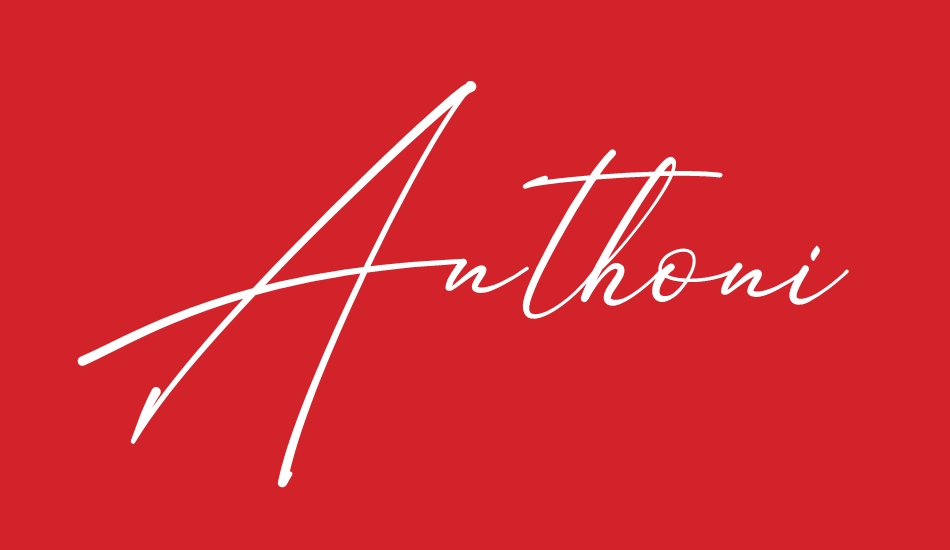 Anthoni Signature font big