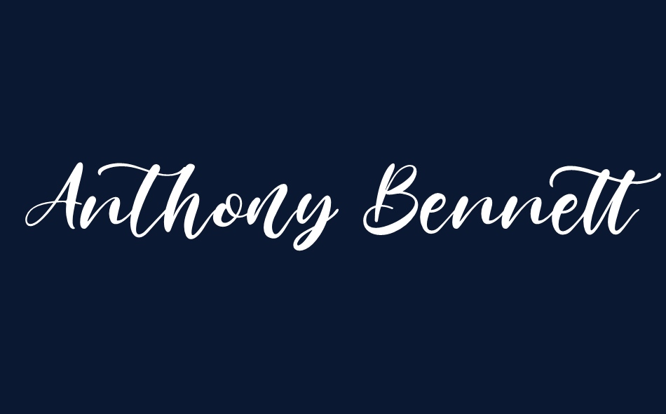 Anthony Bennett font big