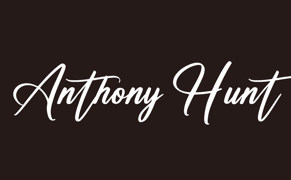 Anthony Hunter font big