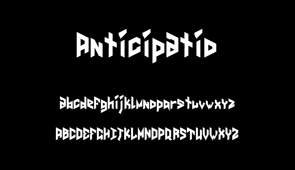 Anticipatio font