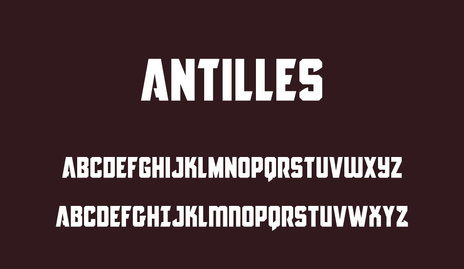 Antilles font