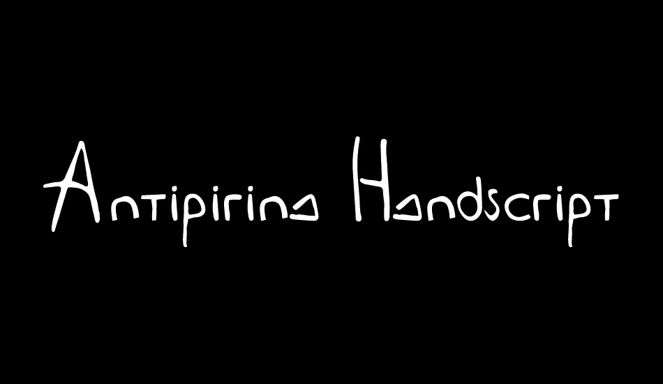 Antipirina Handscript font big