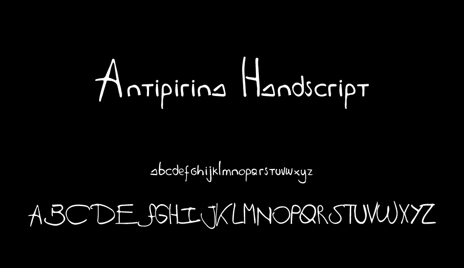 Antipirina Handscript font