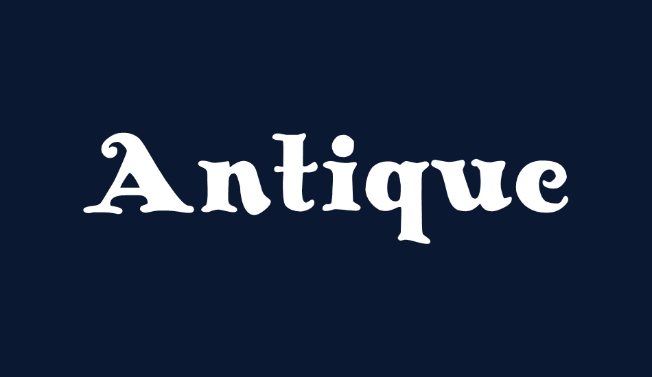 Antique No 14 font big