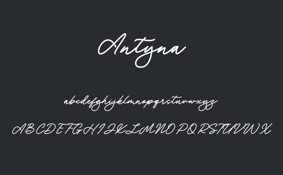 Antyna font