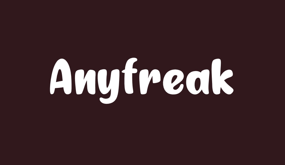 anyfreak font big