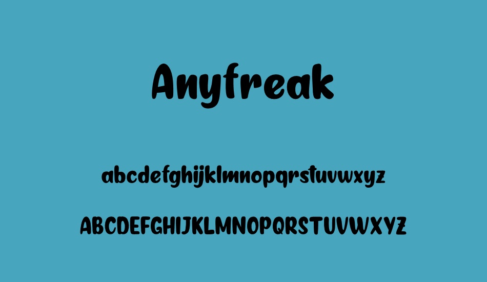 anyfreak font