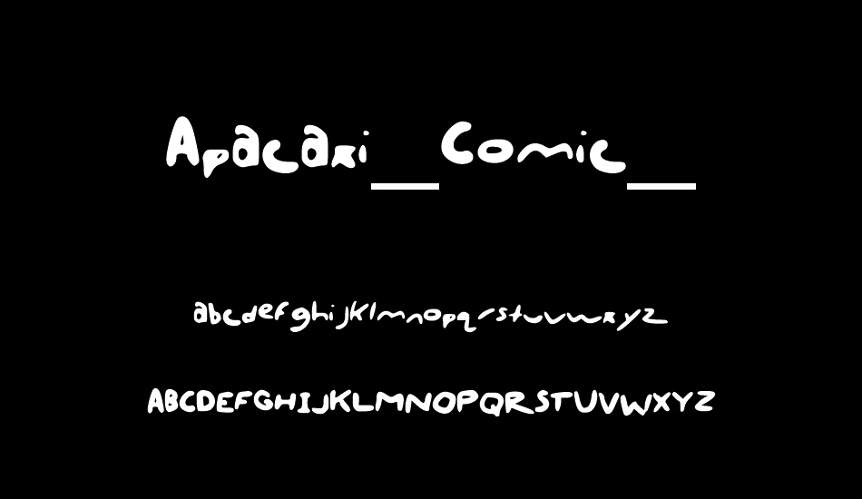 Apacaxi_Comic_ font