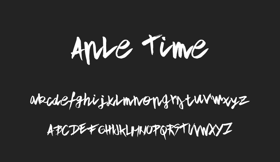 Aple Time font