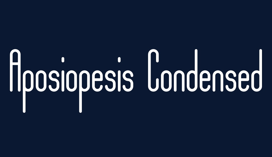 Aposiopesis Condensed font big