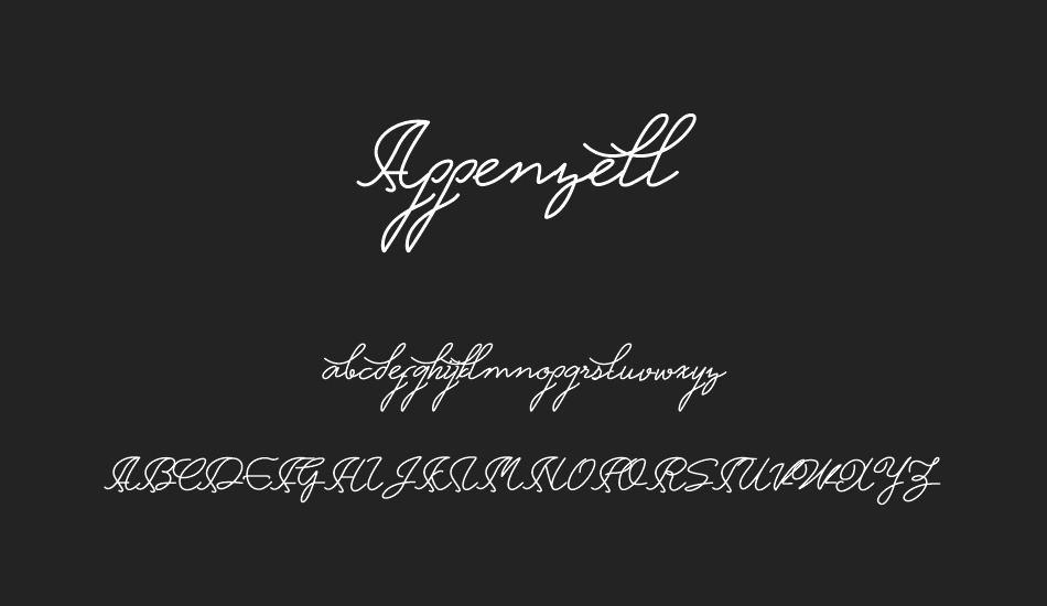 Appenzell font