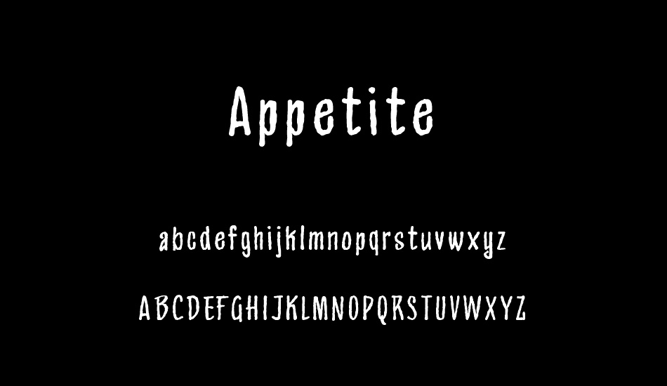 Appetite font