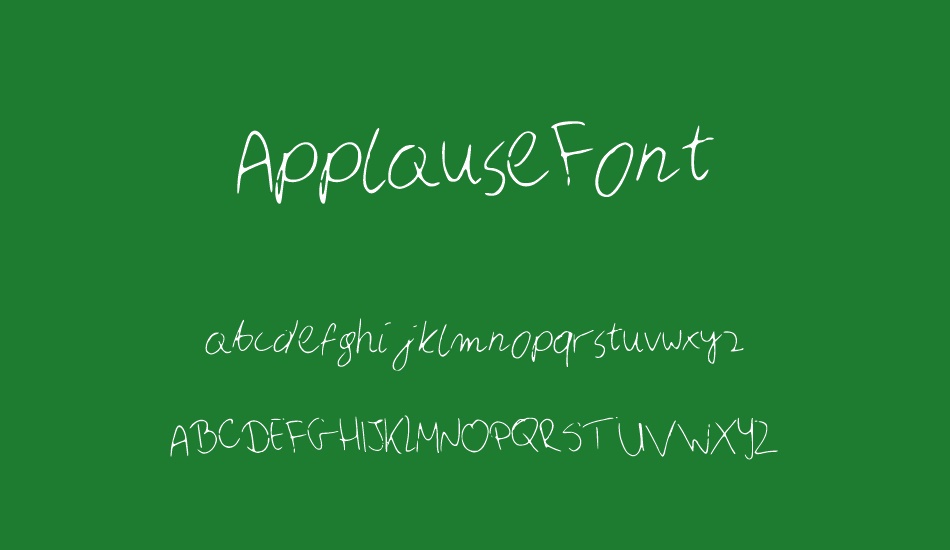 ApplauseFont font