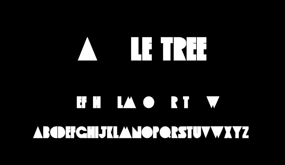 Apple Tree font