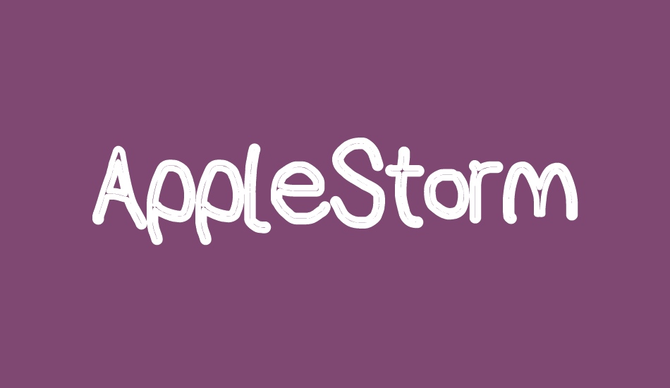 AppleStorm font big