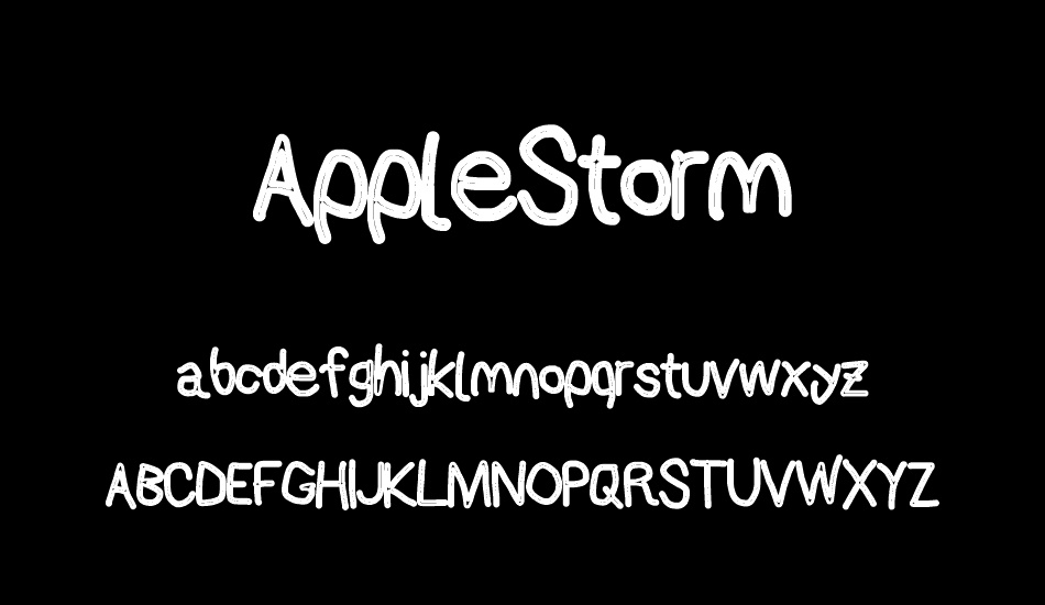 AppleStorm font