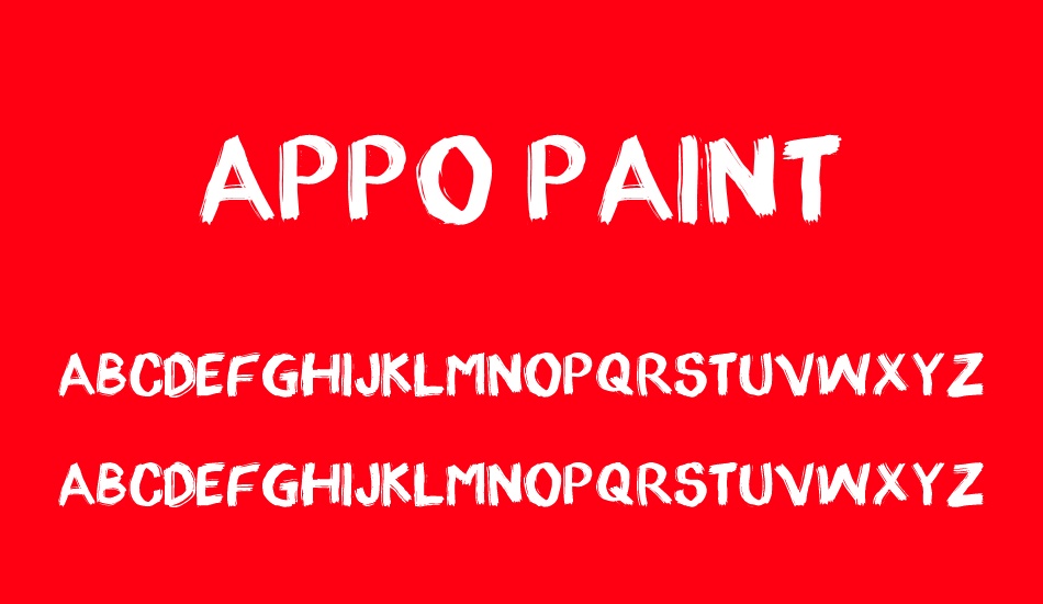 appo-paint font