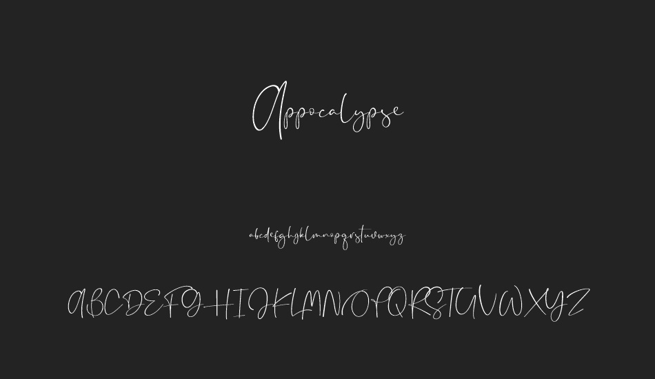 Appocalypse font