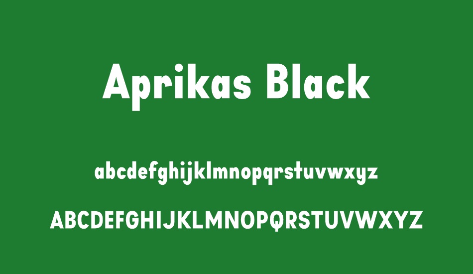 Aprikas Black Demo font