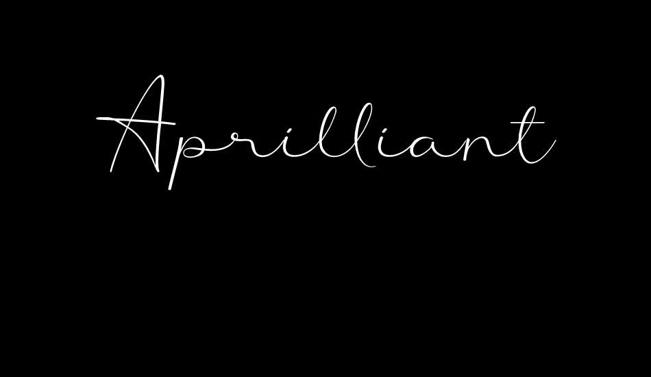 Aprilliant font big