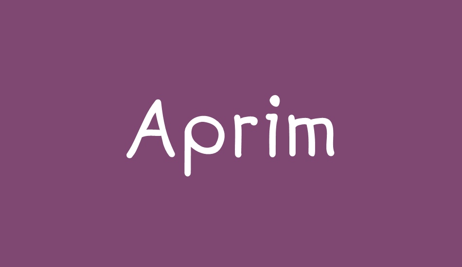 Aprim font big