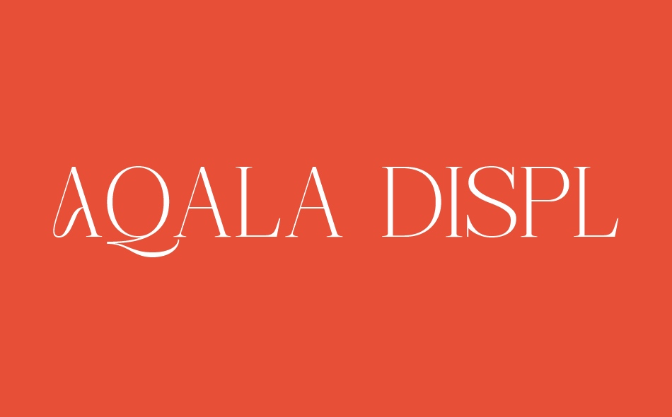 Aqala Display font big