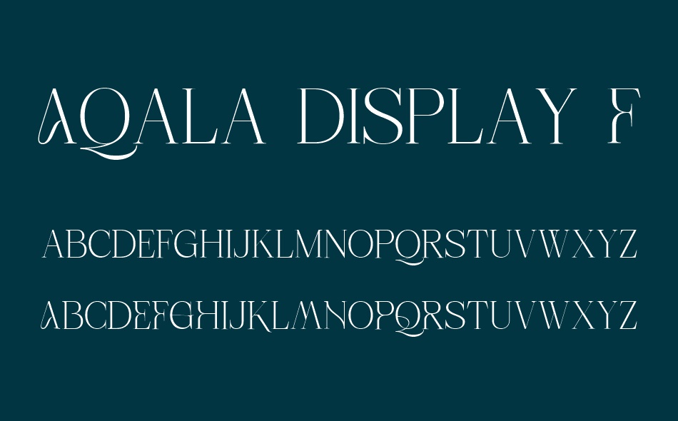 Aqala Display font