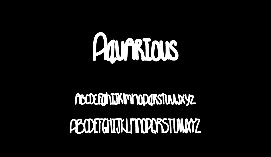 Aquarious font