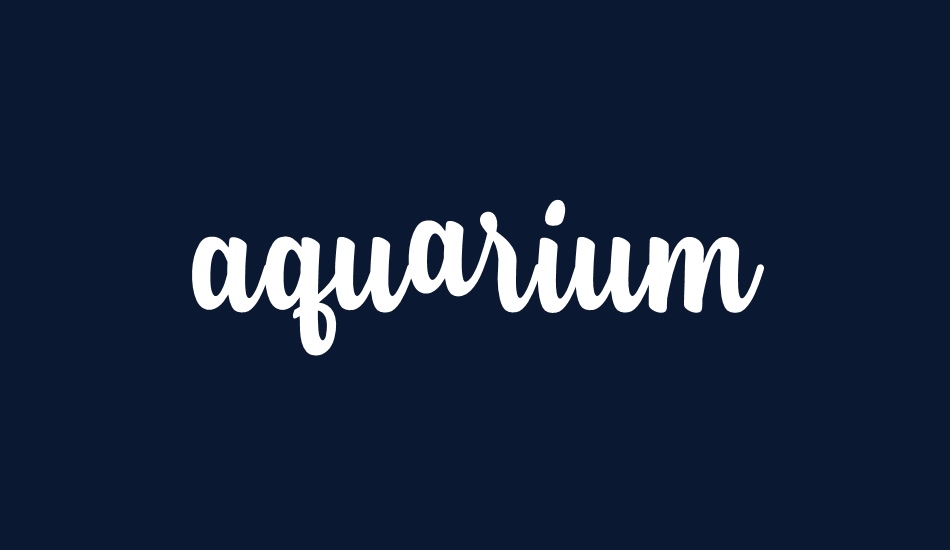 aquarium font big