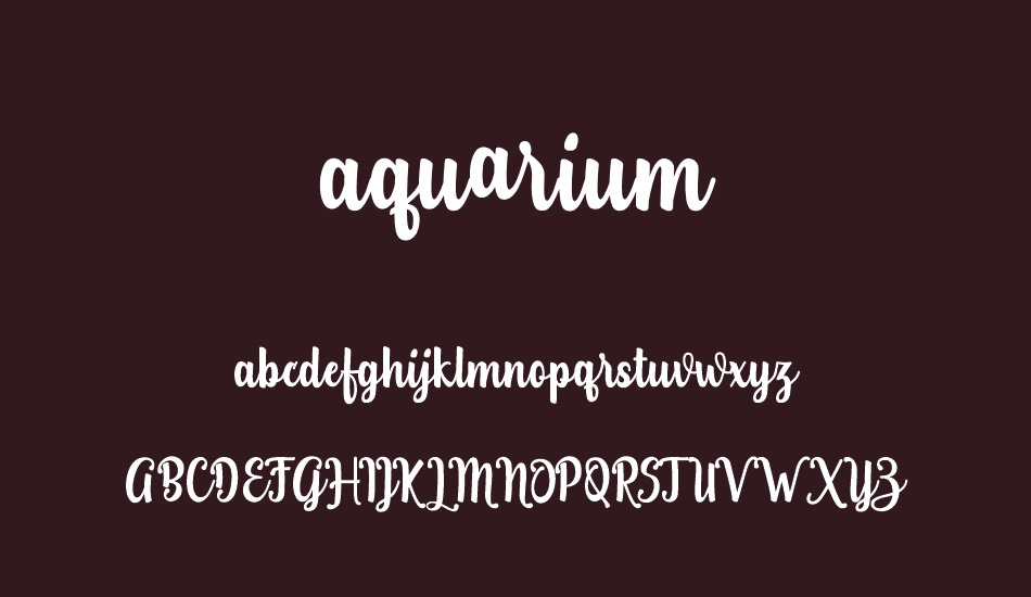 aquarium font