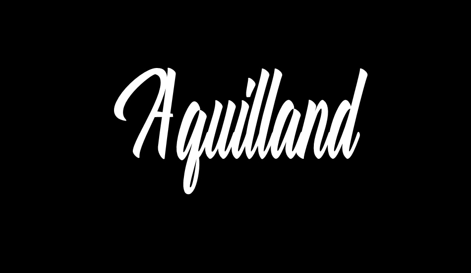 Aquilland font big