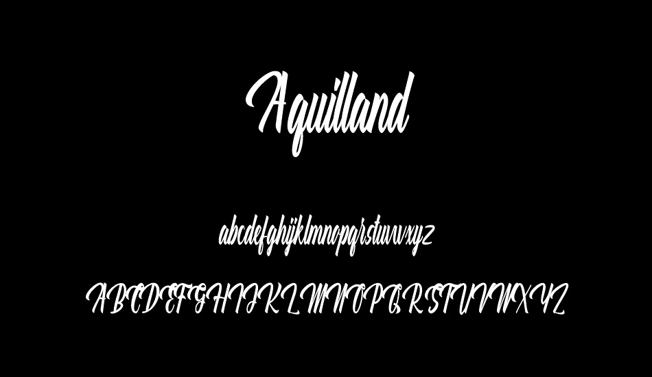 Aquilland font