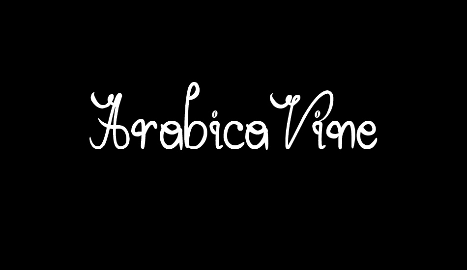 ArabicaVine font big