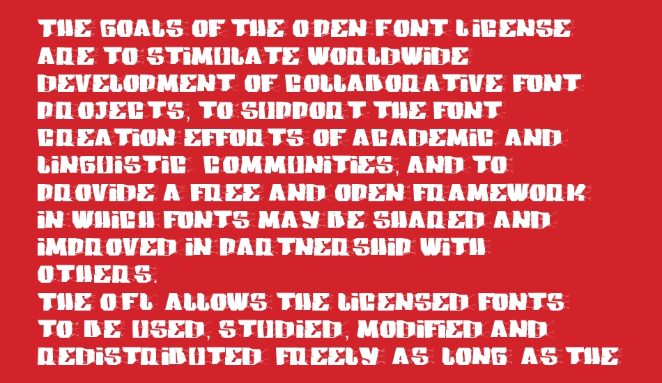 Arakphobia font 1