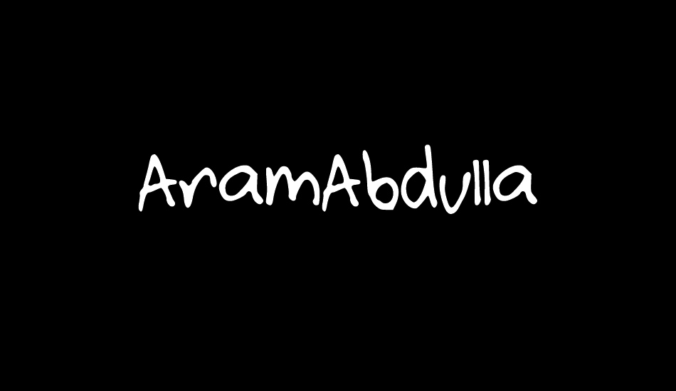 AramAbdulla font big