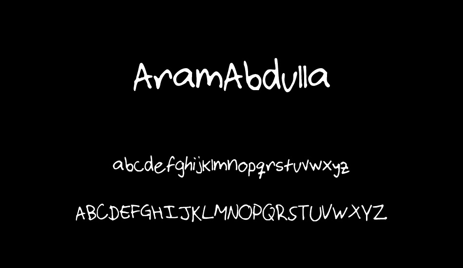 AramAbdulla font