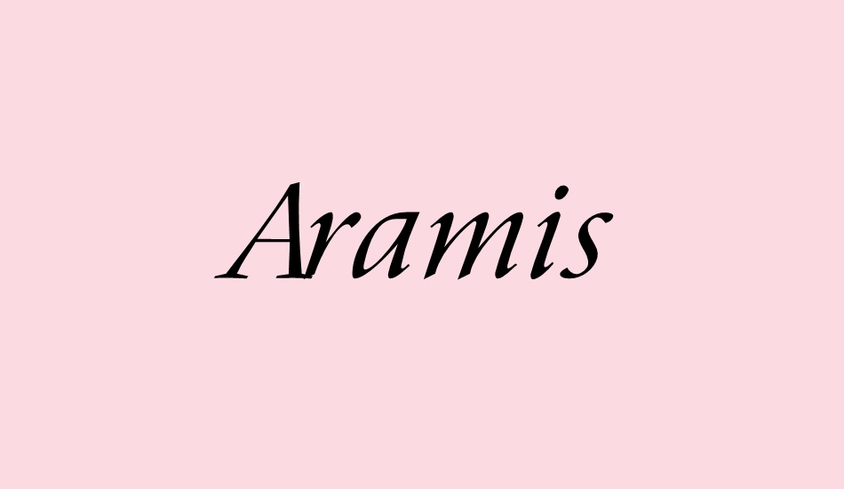 Aramis font big