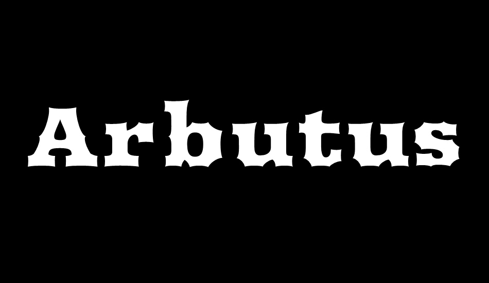 Arbutus font big